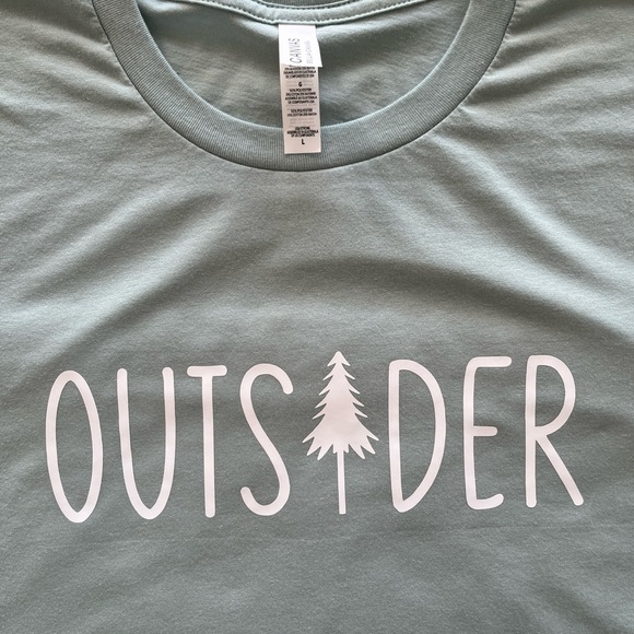 Outsider Tee - Unisex Bella Canvas - Heather Dusty Blue - Picture 2 of 3